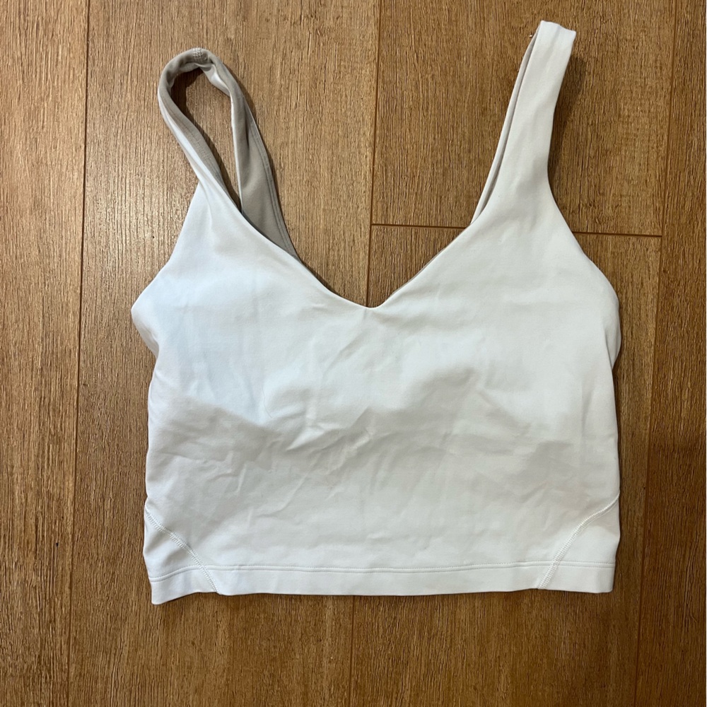 Cream white Lululemon align tank top